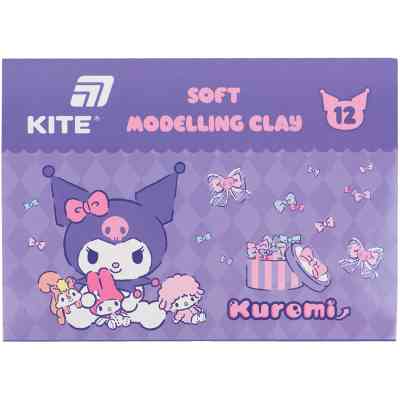 Пластилин Kite Kuromi восковий, 12 кольорів, 240 г (HK24-1086) Винница