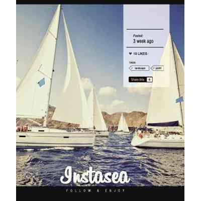 Зошит Школярик Instalife 96 аркушів лінія (096-3389L) Вінниця