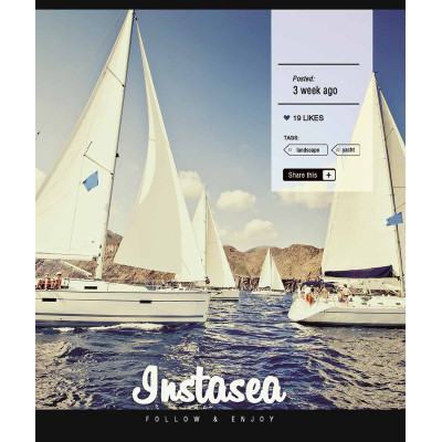 Тетрадь Школярик Instalife 96 листов линия (096-3389L) Винница - изображение 2