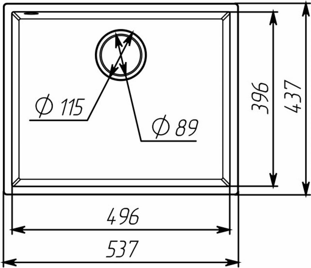 VALESO Гранітна мийка для кухні VALESO OASIS 5444 матова Сафарі Київ - фото 6