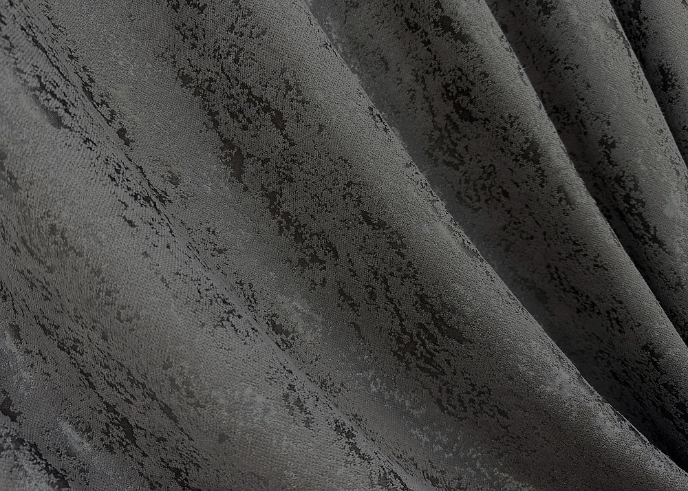 Комплект штор на люверсах VR-Textil Лен мрамор Pavliani № 1667ш Графитовый 150х250 см 2 шт (37-0170) Киев - изображение 7