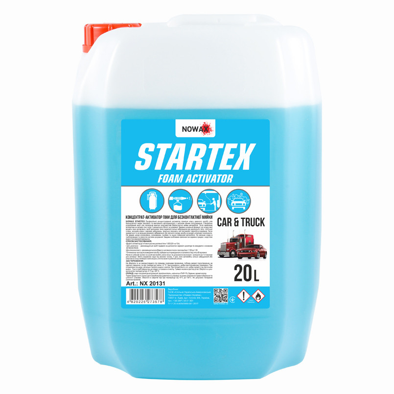 Активная пена Nowax Startex Foam Activator концентрат для бесконтактной мойки 20л Львов - изображение 1