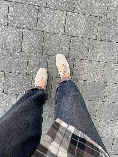 SEE SEVEN Балетки жіночі SEE SEVEN 1770 св.бежевий (весна-осінь, замша натуральна) (5929) Коломыя - изображение 8