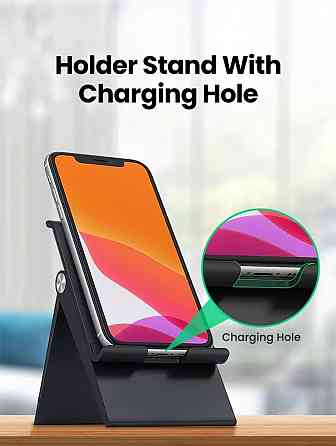 Настільна підставка Ugreen 80903 LP247 Multi-Angle Phone Stand Height Adjustable LP247 (Чорна) Миколаїв