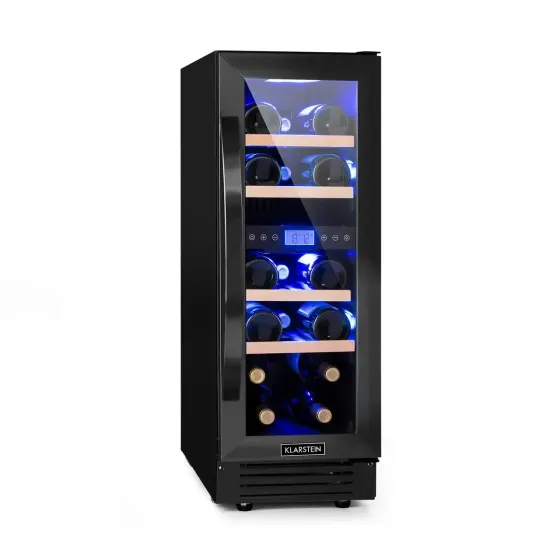 Уцінка Винний холодильник для вина KLARSTEIN Vinovilla 17 Built-In Duo 53 л на 17 пляшок, 2 температурні зони, скляні двері Київ