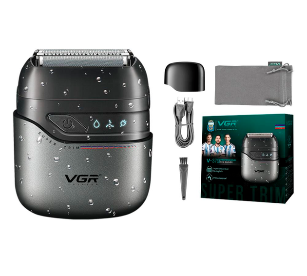 Электробритва шейвер VGR V-379 двойное лезвие триммер водонепроницаемый с дорожной сумкой Винница - изображение 5