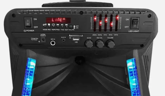 Акустическая колонка ZXX-7373 400Вт, 12 дюймов, с функциями USB, SD, FM, Bluetooth, MIC и дистанцион Киев - изображение 7
