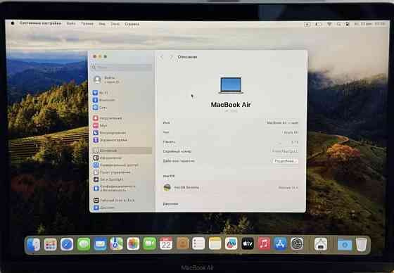 Ноутбук MacBook Air M1 (2020) 8/256Gb. SSD Киев