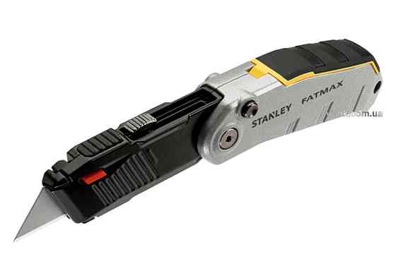 Ніж STANLEY "FatMax" складний : висувне трапецевидне лезо +3 запасних леза Одеса