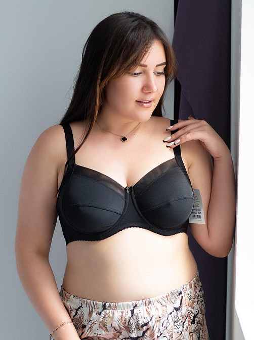 Бюстгальтер на пишні груди м'яка чашка Nana Classic black 154500 95F Київ - фото 1