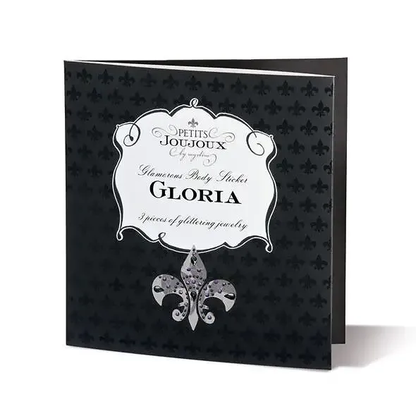 Пестіс з кристалів Petits Joujoux Gloria set of 3 - Silver, прикраса на груди та вульву Львів - фото 2