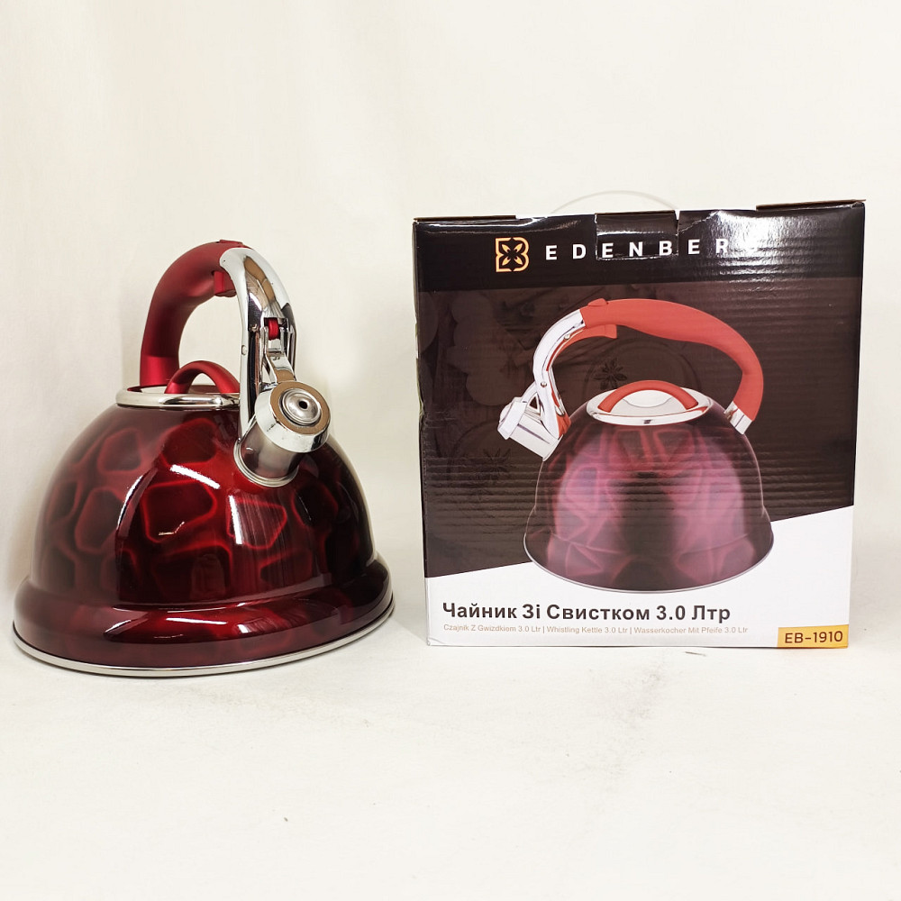 Кухонний чайник з ручкою і свистком, Чайник 3 л зі свистком з одинарним дном WA-23 Івано-Франківськ - фото 5