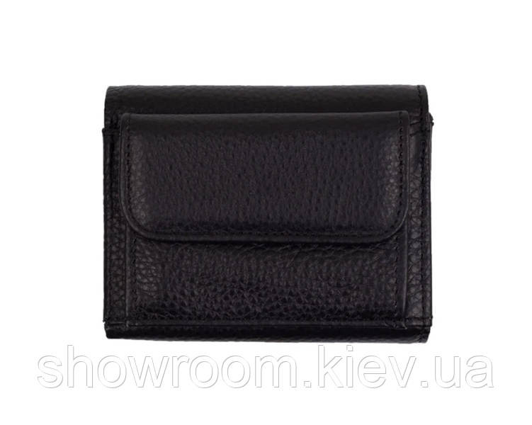 Недорогий жіночий шкіряний гаманець (4401) чорний Київ - фото 4