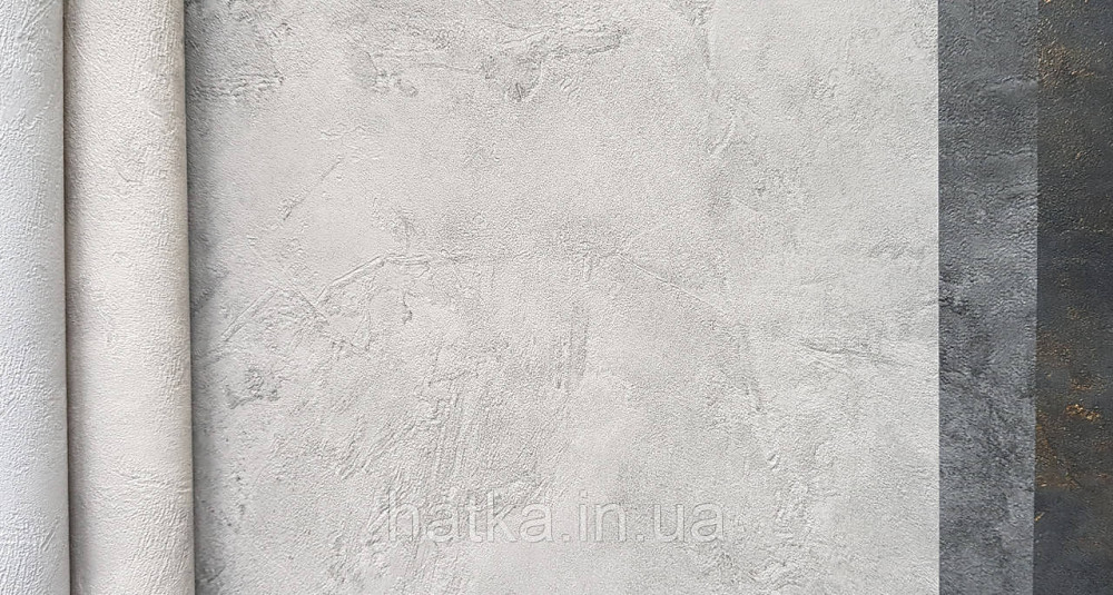 Обои винил на флизелине Caselio Patine 0.53х10 под штукатурку структурные матовые темно серые разные оттенки Киев - изображение 2