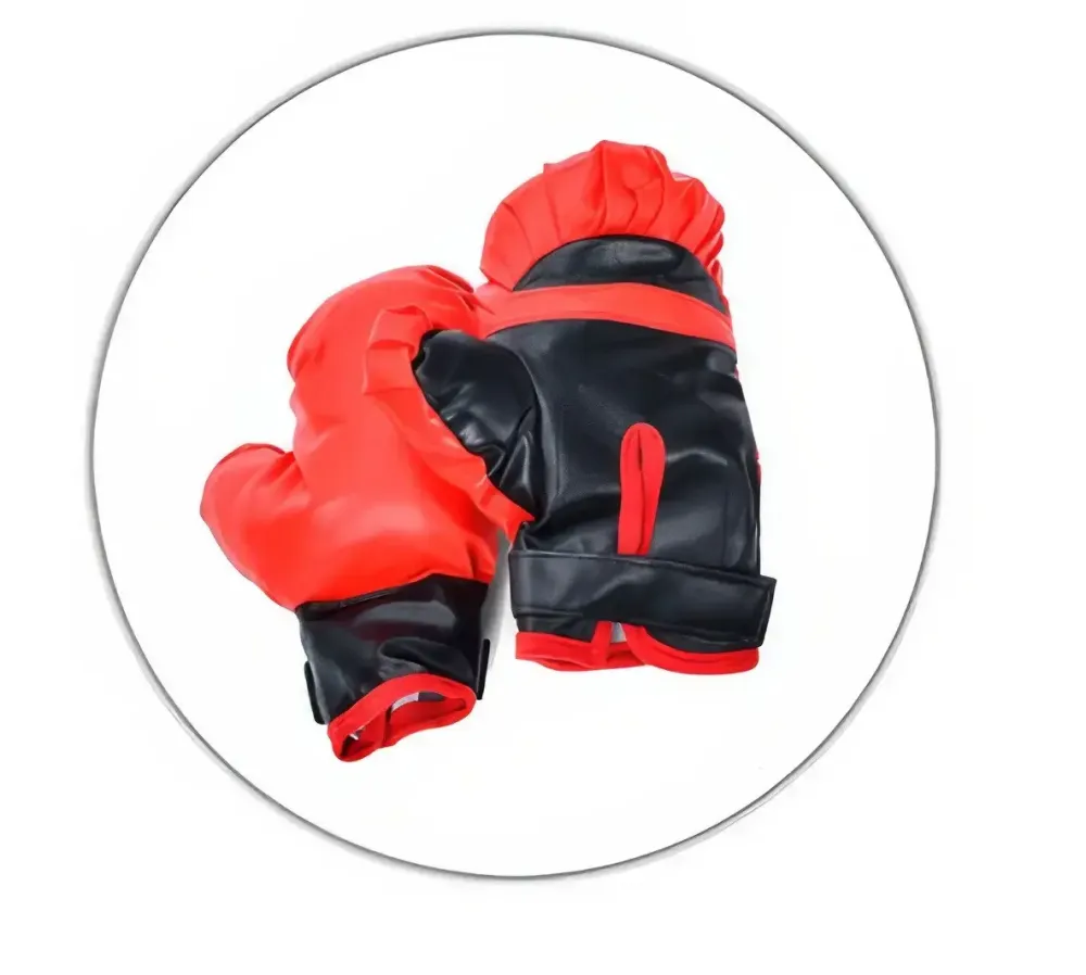 Боксерский набор с надувной грушей на стойке 120 см и перчатками / Детский боксерский набор Коломия - фото 6