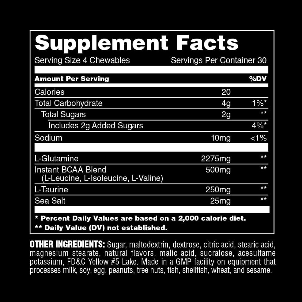 Комплекс послетренировочный Universal Nutrition Animal Recovery 120 Chews, Mango Луцк - изображение 2