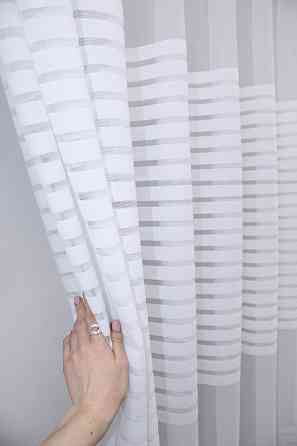 Тюль VR-Textil 1894т Фатин з вишивкою та люрексом Бежевий 300х150 см (40-262) Київ