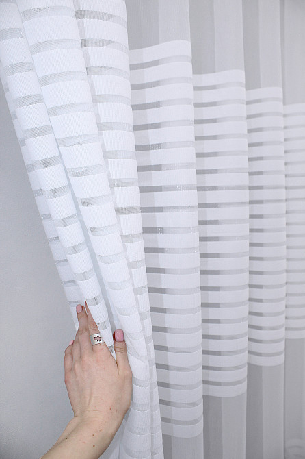 Тюль VR-Textil 1894т Фатин з вишивкою та люрексом Бежевий 300х150 см (40-262) Київ - фото 2