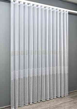 Тюль VR-Textil 2024т Жаккард Белый 400х270 см (42-1095) Киев
