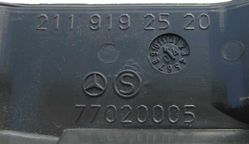 Mercedes-Benz  A2119192520 9051 Внутрішня передня кришка санки лівого сидіння чорна E-Class W211 Одесса - изображение 2