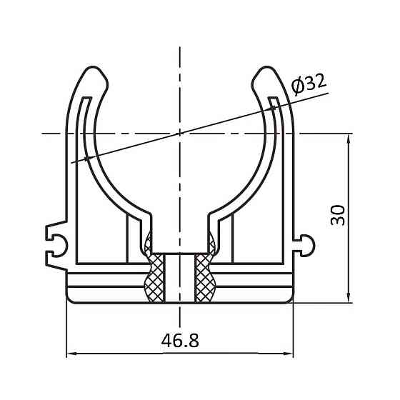 Крепеж PPR Blue Ocean 32 Киев