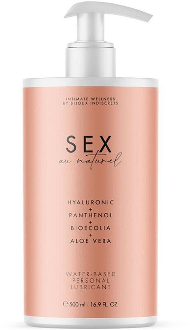 Лубрикант на водній основі Bijoux Indiscrets Sex Au Naturel універсальний, 500 мл Sex Aura Київ - фото 1