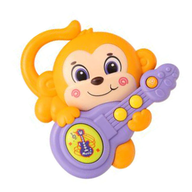 Дитяче інтерактивне брязкальце 855-58-59-60-61A з музикою і світлом  Мавпа Помаранчева Вінниця - фото 1