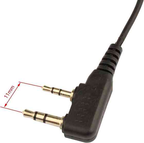 Ларингофон для рации с кнопкой и скрытым наушником Киев