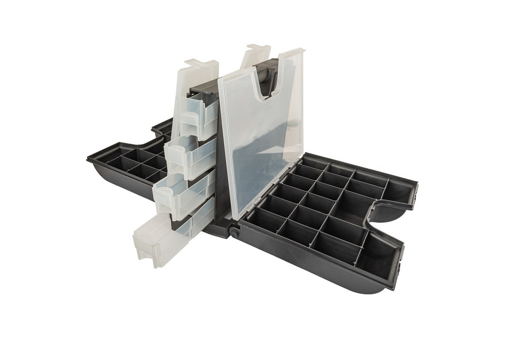 MASTERTOOL Органайзер двосторонній MASTERTOOL з ручкою 14" 360х290х195 мм 49 секцій 79-2101 Київ - фото 7