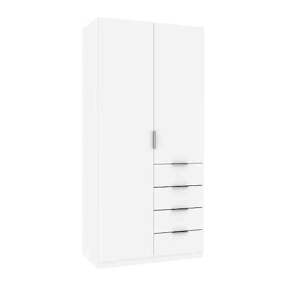 Шкаф Кристалл 1, Белый, 1000х520х2100 Львов