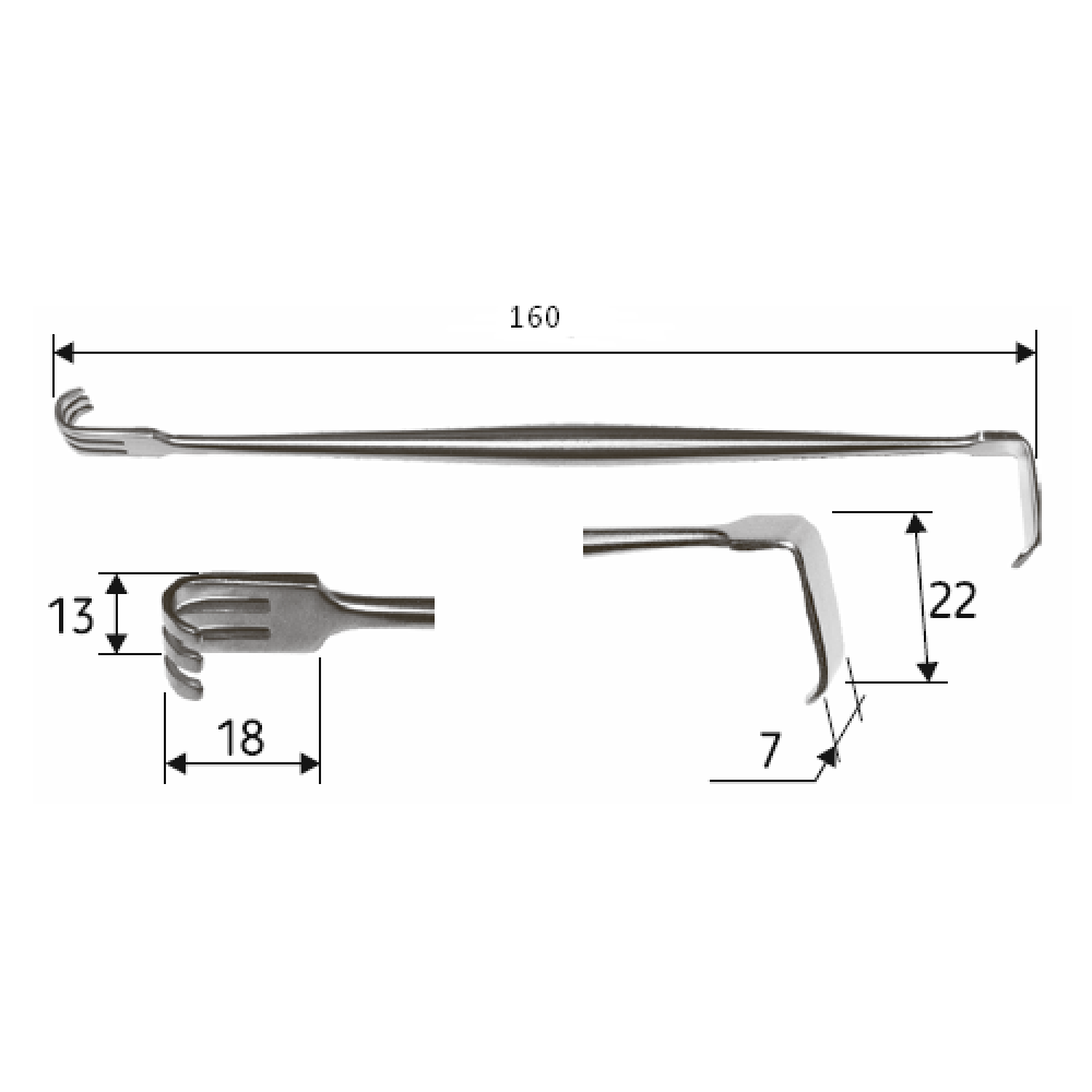 Ретрактор Senn-Muller, 16 см, J-19-118 Днепр - изображение 2