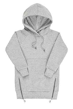 Худі-туніка для дівчинки, сірий, блакитний топ Крохатушка одяг Київ