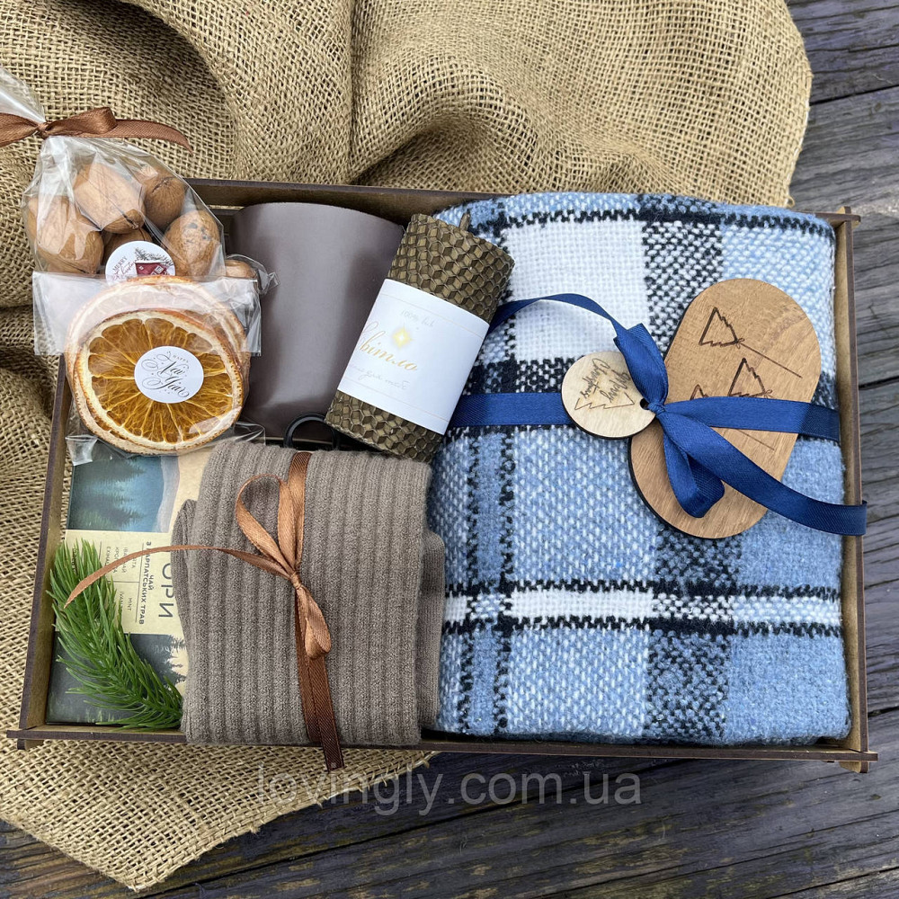 Праздничный подарочный набор на Новый год или Рождество с пледом и чашкой. Ирпень - изображение 10
