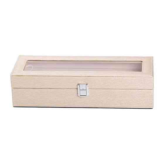 Шкатулка для украшений из эко кожи 31×11×8 см органайзер для ювелирных изделий HP-5-5BE Киев