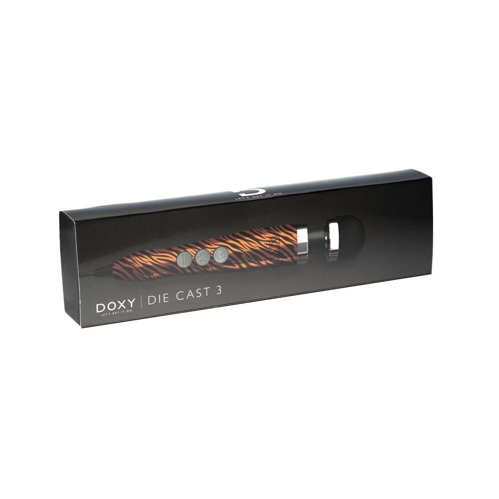Вібромасажер DOXY Die Cast 3 TIGER, дуже потужний, живлення 220В, металевий корпус Sex Aura Київ - фото 2