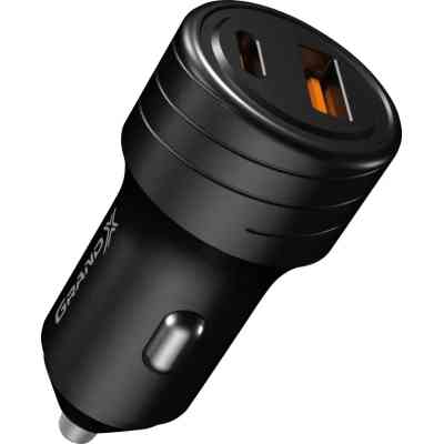 Зарядний пристрій Grand-X CH-30B 30W 1xUSB + 1xUSB-C PD + QC3.0 AFC FCP SCP VOOC Black (CH-30B) Вінниця