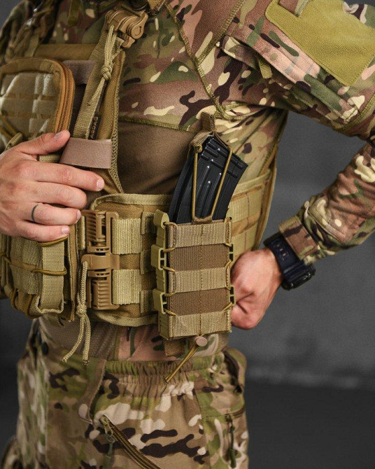 Підсумок-кайот для одного магазину ріжка відкритого типу каркасний РА4944 Одеса - фото 1