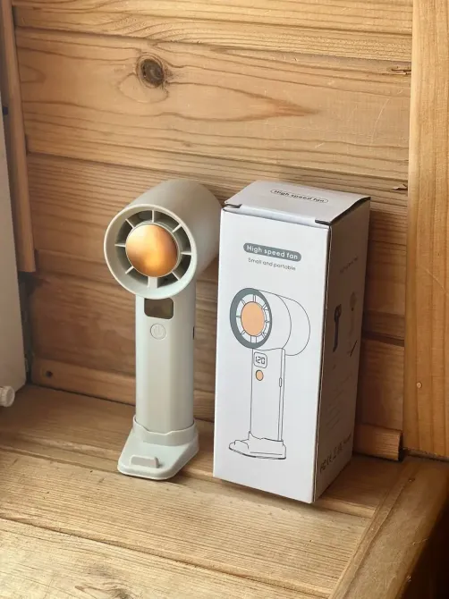 Вентилятор портативный настольный ручной 2025 New Violent Turbo / Gear LY-934 со встроенным аккумулятором и с цифровым дисплеем, 5 скоростей Коломия - фото 1