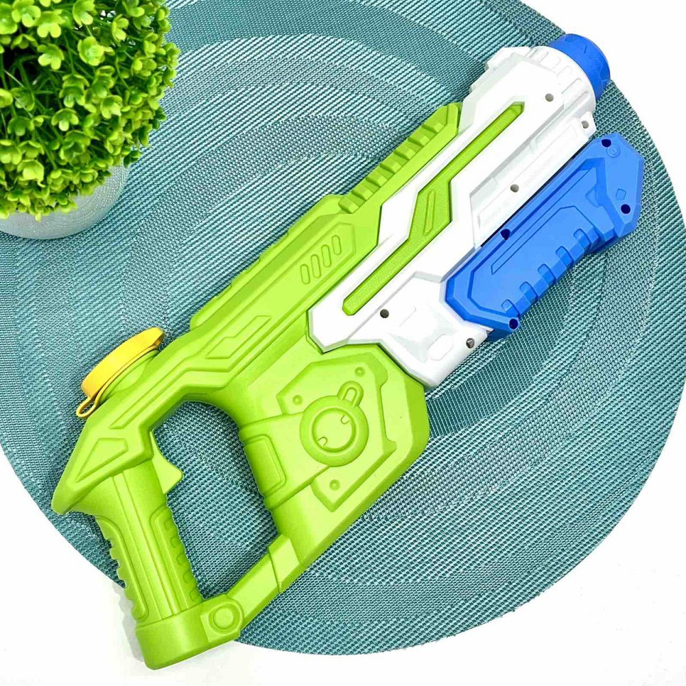 Бластер водний з помпою 35 см Білий із салатовим (MR 0505) Чернигов - изображение 1