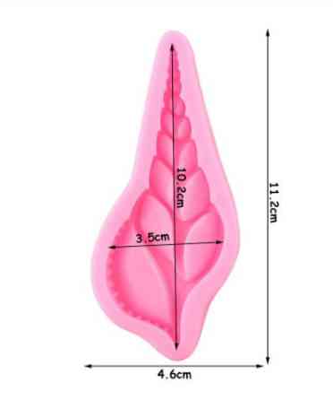 Молд силиконовый Ракушка 112 на 46 мм розовый Киев