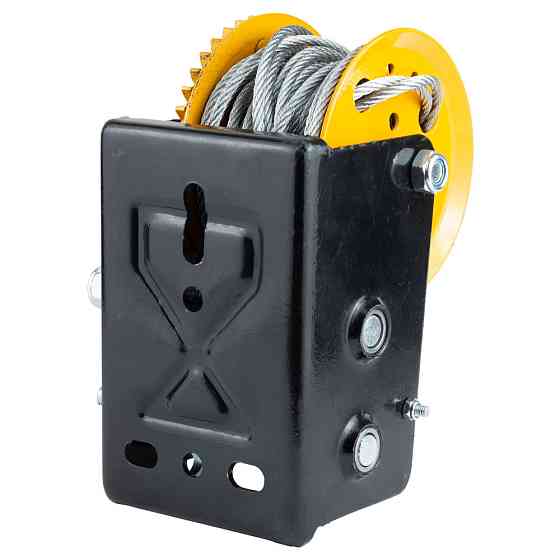 Sigma Лебедка ручная барабанная стальной трос 10м×5мм, 900кг SIGMA (6134021) Коломия