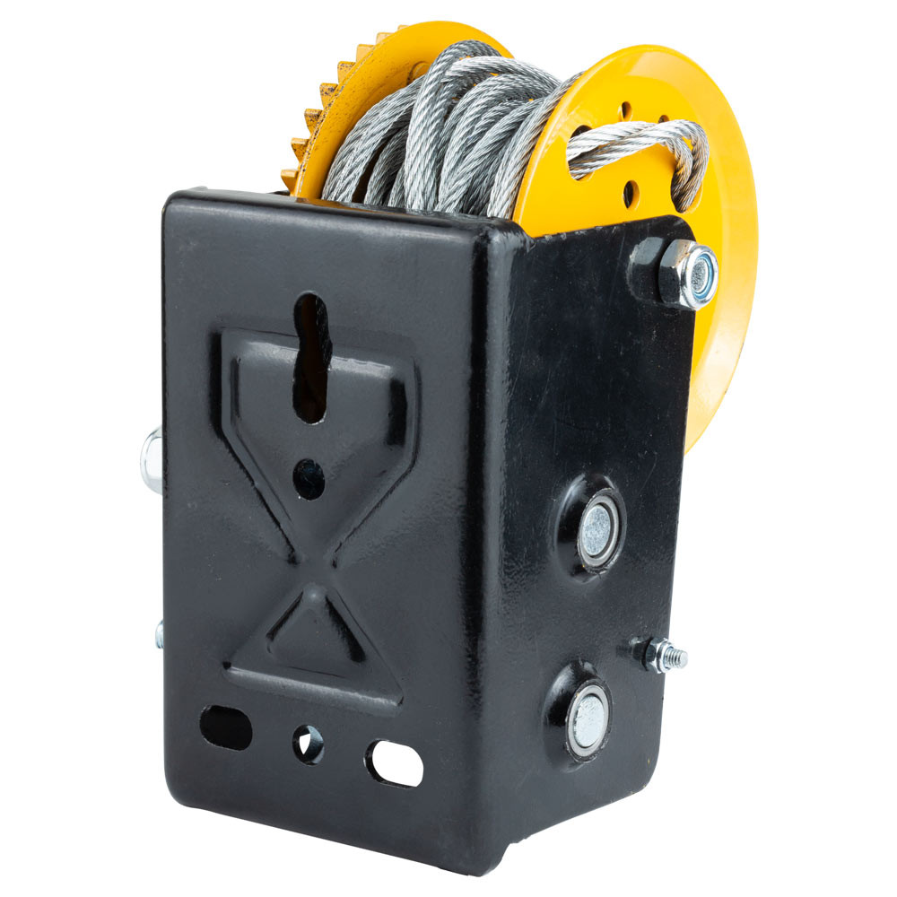 Sigma Лебедка ручная барабанная стальной трос 10м×5мм, 900кг SIGMA (6134021) Коломия - фото 3