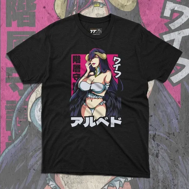 Футболка для підлітка хлопчика з принтом Overlord Albedo Розмір 160 Anime10587 Дніпро - фото 1