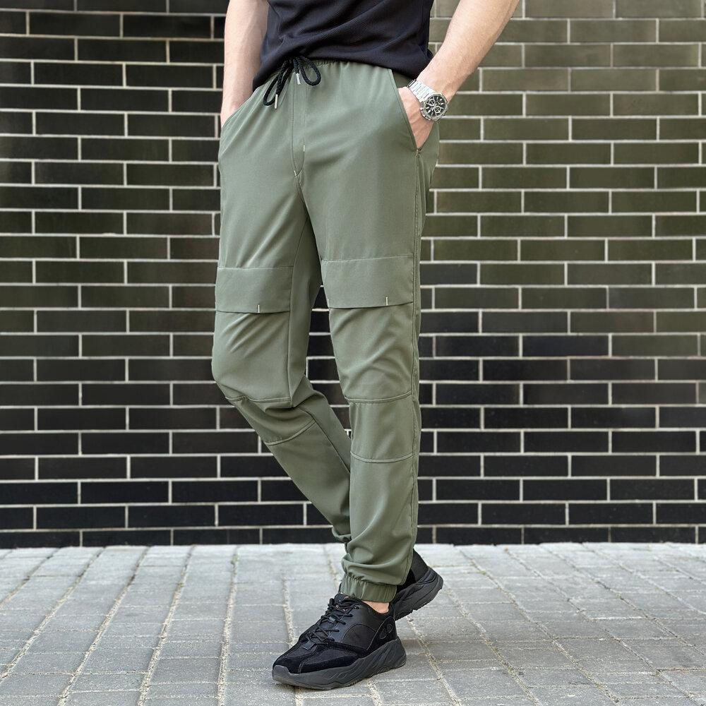 Чоловічі штани джогери з кишенями світлий хакі Pobedov Vershyna Київ - фото 9