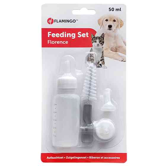 Flamingo Feeding Bottle For Pups ФЛАМІНГО набір для вигодовування цуценят, кошенят та дрібних тварин, 50 мл Київ