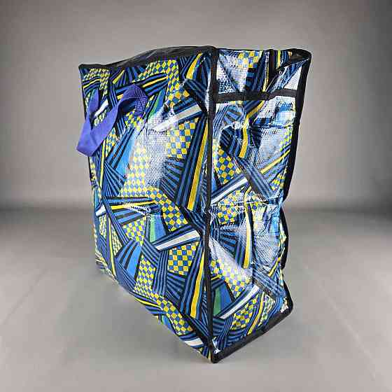 Сумка господарська, поліпропіленова, з кольоровим малюнком No2 Малюнок-Карта (44x38x18) (1 шт.) Харків