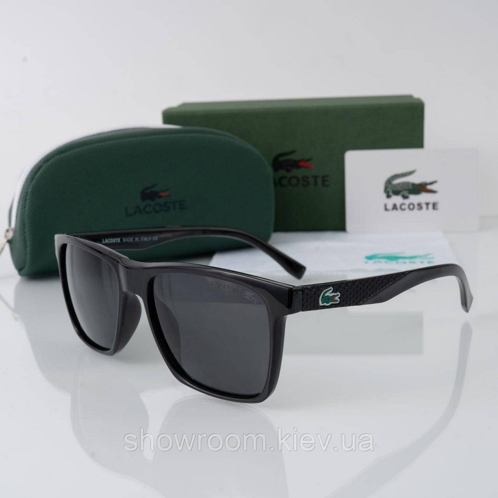 Брендові стильні чоловічі окуляри з поляризацією Lacoste (009) Київ - фото 1