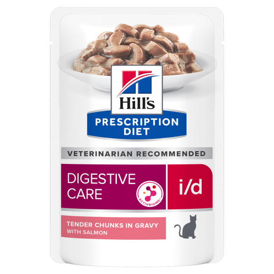 Влажный корм для кошек Hill's Хиллс PD i/d для ухода за пищеварением с лососем, пауч 85 г Винница