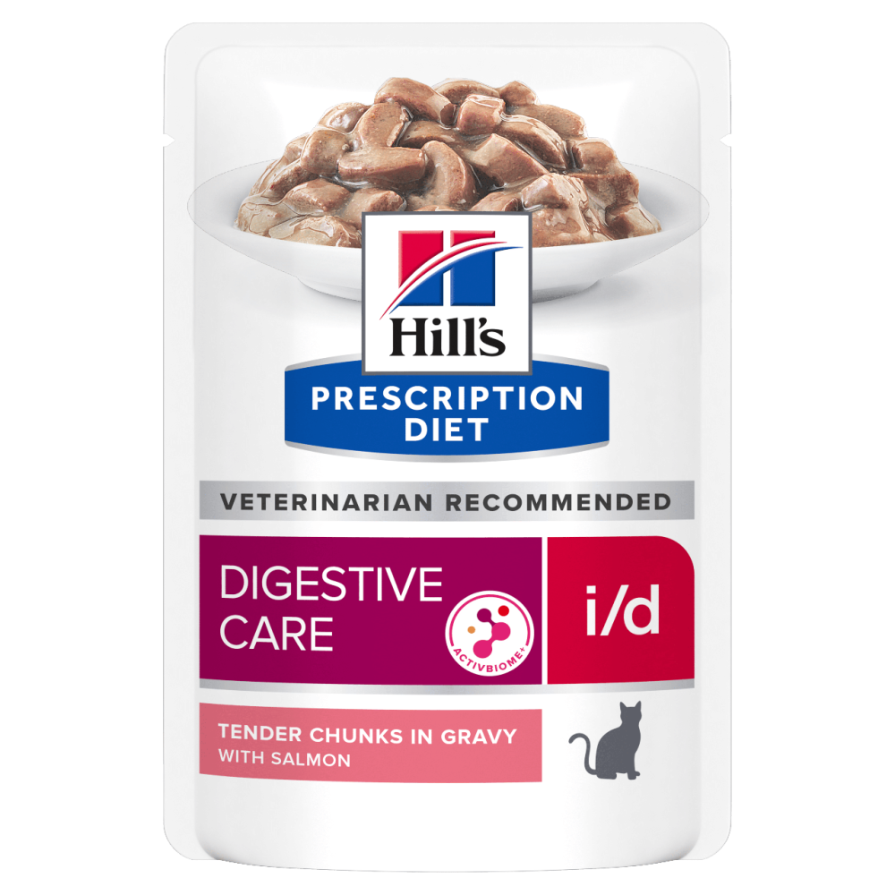 Влажный корм для кошек Hill's Хиллс PD i/d для ухода за пищеварением с лососем, пауч 85 г Винница - изображение 1
