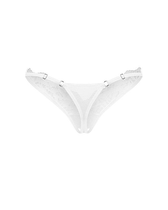 Трусики Obsessive Arrowel White crotchless thong 2XL/3XL Sex Aura Київ - фото 2